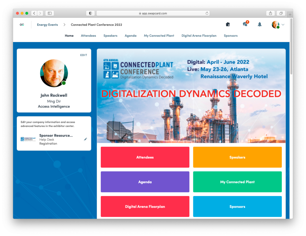 Virtual platform Connected Plant Conference 2022